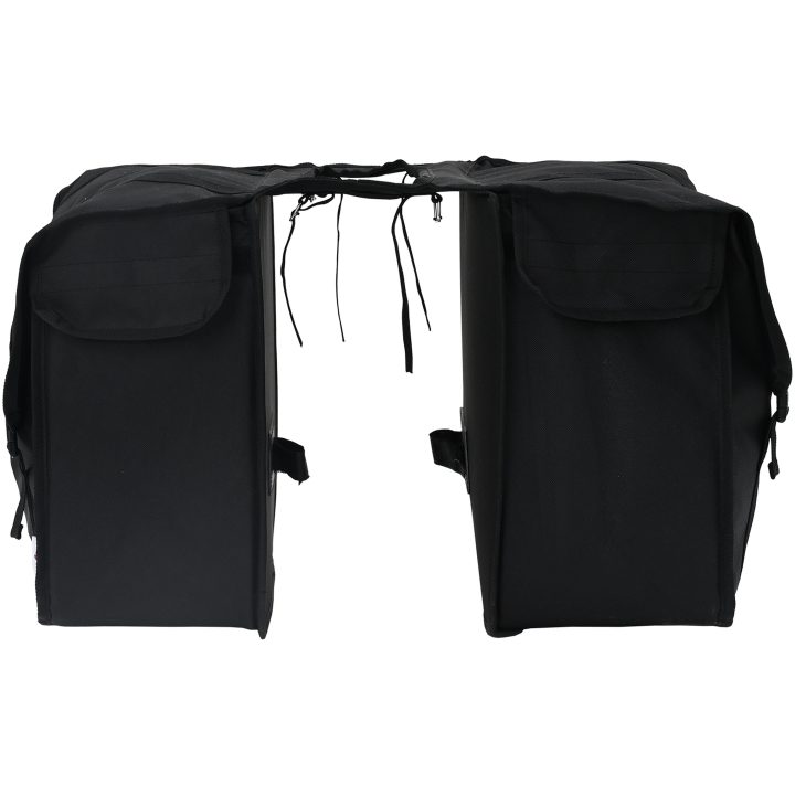 Cykelpåse Dubbelpåsar 48 L Svart vidaXL Medium – bild 4