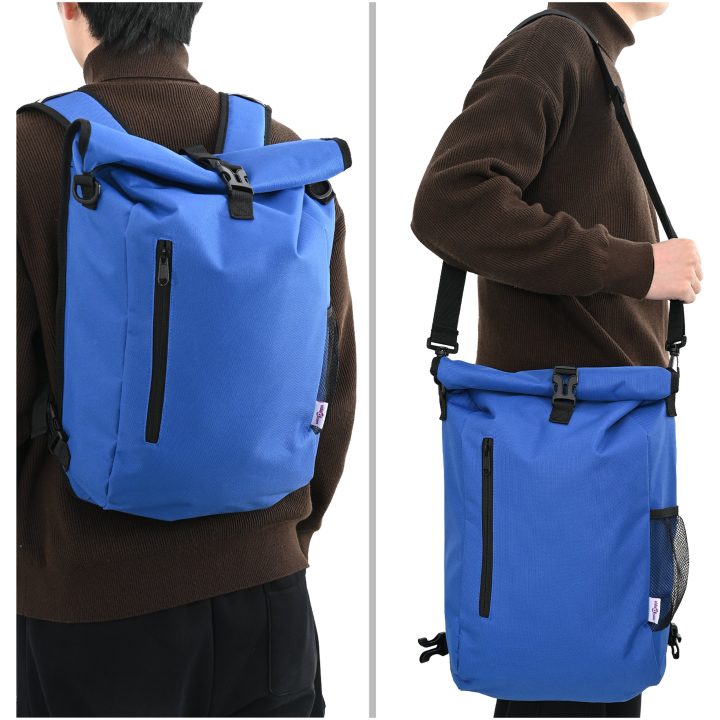 cykelpåse för pannier rack 20 L blå 31x13x58 cm vidaXL Medium – bild 2