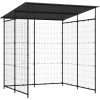 Cykelskjul 190x190x222 cm stål svart vidaXL – miniatyr 2