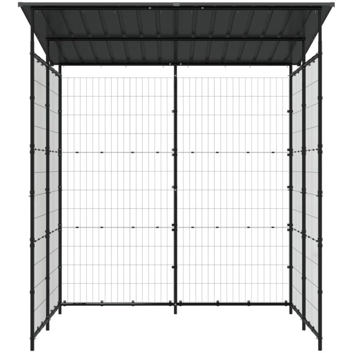 Cykelskjul 190x190x222 cm stål svart vidaXL – bild 3