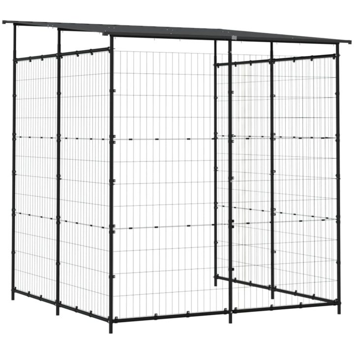 Cykelskjul 190x190x222 cm stål svart vidaXL – bild 5