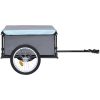 Cykelsläp svart och blå 65 kg vidaXL – miniatyr 3