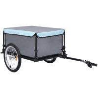 Cykelsläp svart och blå 65 kg vidaXL