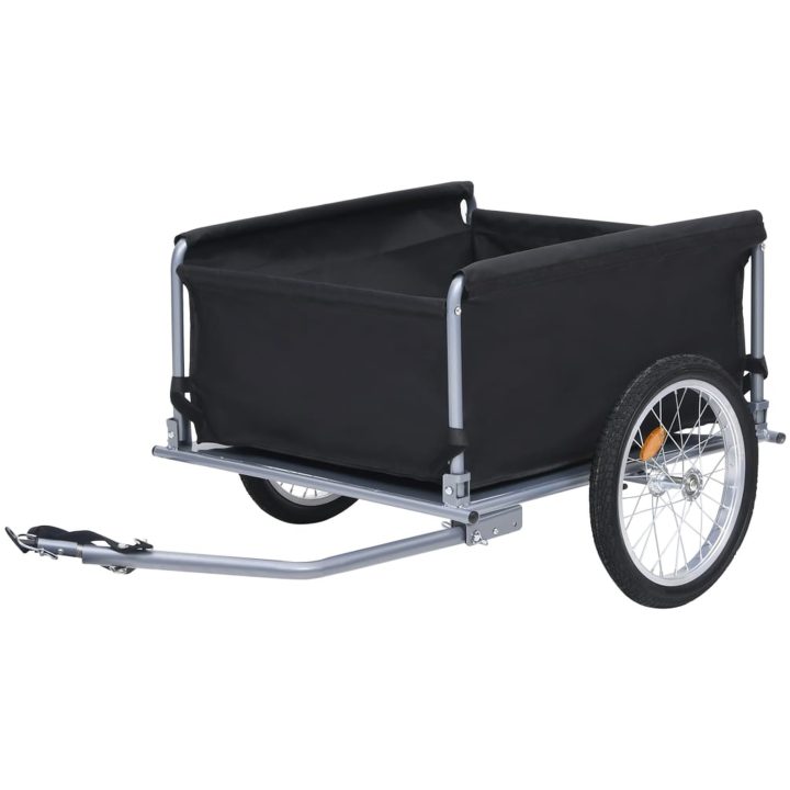 Cykelsläp svart och grå 65 kg vidaXL – bild 2