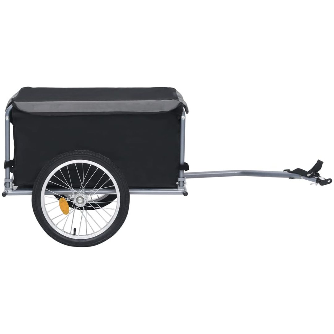 Cykelsläp svart och grå 65 kg vidaXL – bild 3