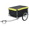 Cykelsläp svart och gul 65 kg vidaXL – miniatyr 1
