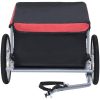 Cykelsläp svart och röd 65 kg vidaXL – miniatyr 2
