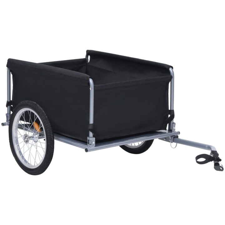 Cykelsläp svart och röd 65 kg vidaXL – bild 3