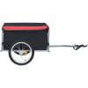 Cykelsläp svart och röd 65 kg vidaXL – miniatyr 4