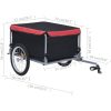 Cykelsläp svart och röd 65 kg vidaXL – miniatyr 8
