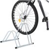 Cykelställ för 2 cyklar fristående galvaniserat stål vidaXL – miniatyr 2