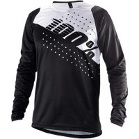 Cykeltröja Ls R-core Svart/vit 100% MTB