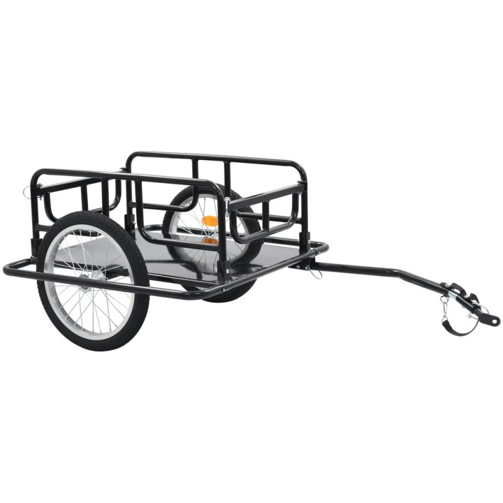 Cykelvagn 130x73x48,5 cm stål svart vidaXL – bild 2