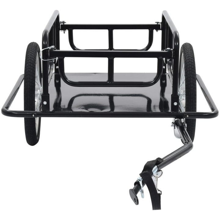 Cykelvagn 130x73x48,5 cm stål svart vidaXL – bild 4