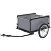 Cykelvagn grå och orange 65 kg vidaXL – miniatyr 2