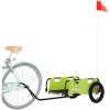 Cykelvagn grön oxfordtyg och järn vidaXL 122 x 53 x 33 cm – miniatyr 3