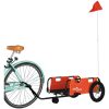 Cykelvagn orange oxfordtyg och järn vidaXL 123 x 52.5 x 33 cm – miniatyr 3