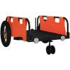 Cykelvagn orange oxfordtyg och järn vidaXL 123 x 52.5 x 33 cm – miniatyr 4