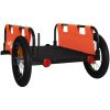 Cykelvagn orange oxfordtyg och järn vidaXL 123 x 52.5 x 33 cm – miniatyr 7