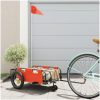 Cykelvagn orange oxfordtyg och järn vidaXL 123 x 52.5 x 33 cm – miniatyr 1