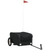 Cykelvagn svart 30 kg järn vidaXL 122 x 52.5 x 42.5 cm – miniatyr 2