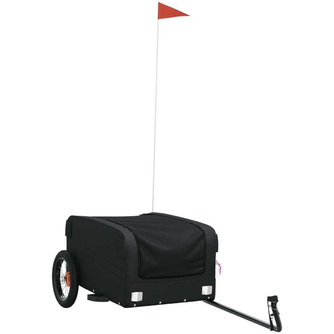 Cykelvagn svart 30 kg järn vidaXL 122 x 52.5 x 42.5 cm – bild 2