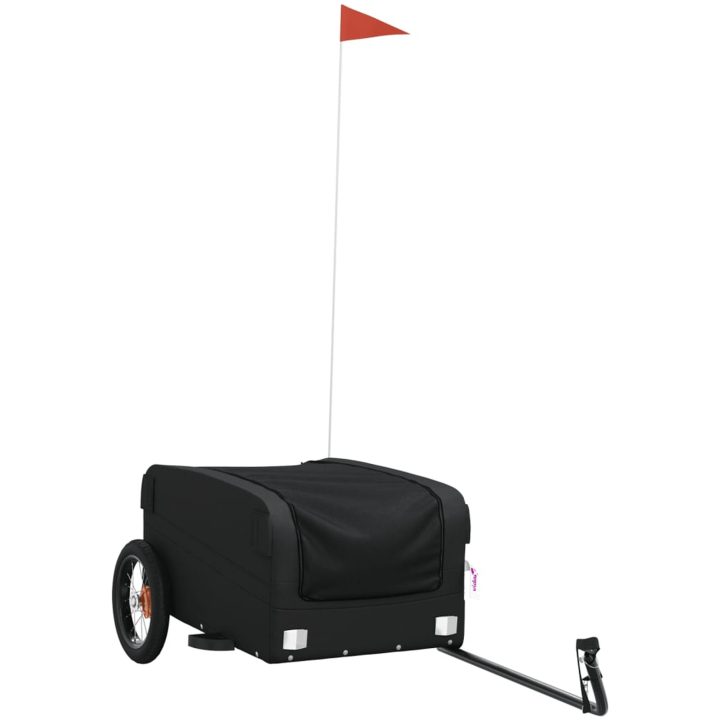 Cykelvagn svart 30 kg järn vidaXL 122 x 52.5 x 42.5 cm – bild 2