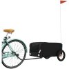 Cykelvagn svart 30 kg järn vidaXL 122 x 52.5 x 42.5 cm – miniatyr 3