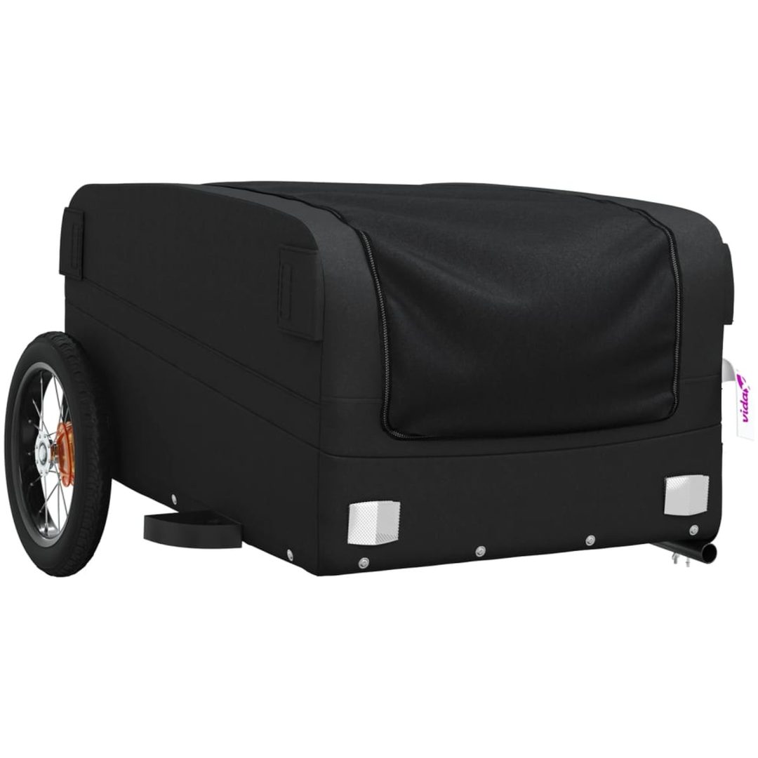 Cykelvagn svart 30 kg järn vidaXL 122 x 52.5 x 42.5 cm – bild 4