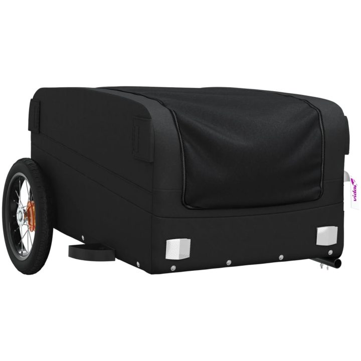 Cykelvagn svart 30 kg järn vidaXL 122 x 52.5 x 42.5 cm – bild 4