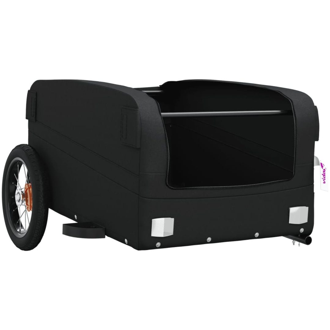 Cykelvagn svart 30 kg järn vidaXL 122 x 52.5 x 42.5 cm – bild 5