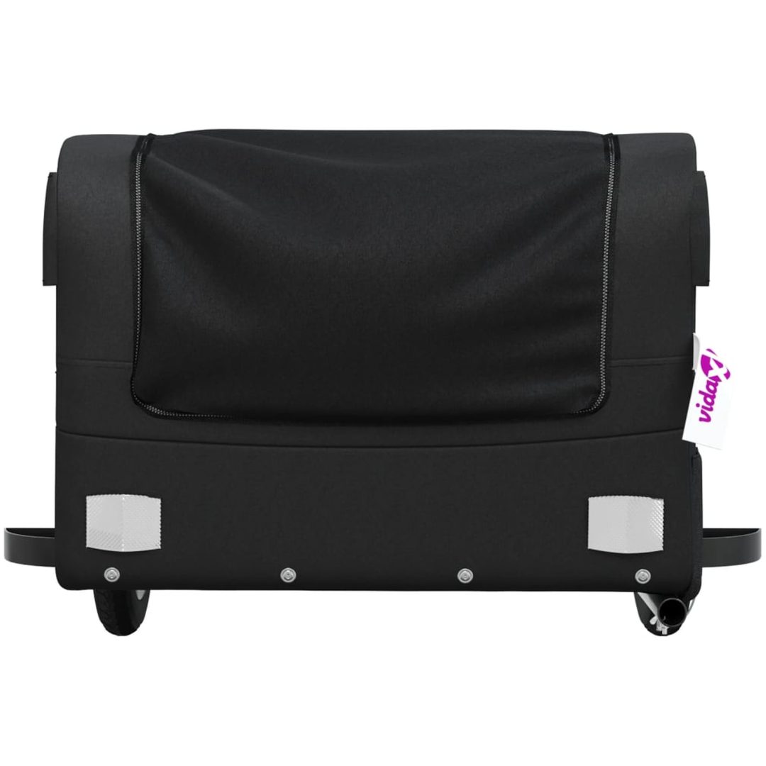 Cykelvagn svart 30 kg järn vidaXL 122 x 52.5 x 42.5 cm – bild 6