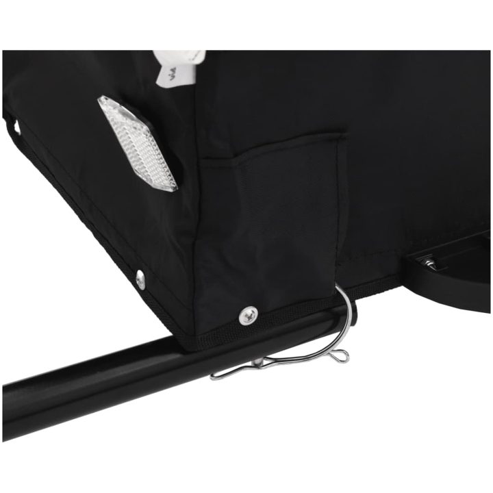 Cykelvagn svart 30 kg järn vidaXL 122 x 52.5 x 42.5 cm – bild 10