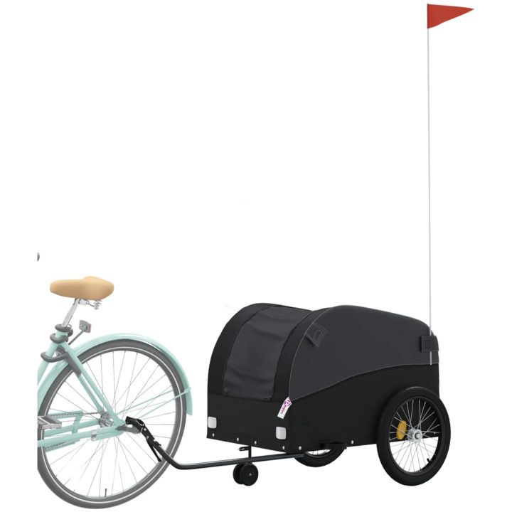 Cykelvagn svart 45 kg järn vidaXL 63 x 126 x 63 cm – bild 3