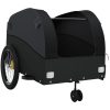Cykelvagn svart 45 kg järn vidaXL 63 x 126 x 63 cm – miniatyr 5