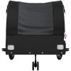 Cykelvagn svart 45 kg järn vidaXL 63 x 126 x 63 cm – miniatyr 6