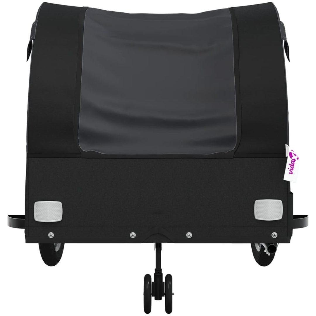 Cykelvagn svart 45 kg järn vidaXL 63 x 126 x 63 cm – bild 6