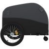 Cykelvagn svart 45 kg järn vidaXL 63 x 126 x 63 cm – miniatyr 7