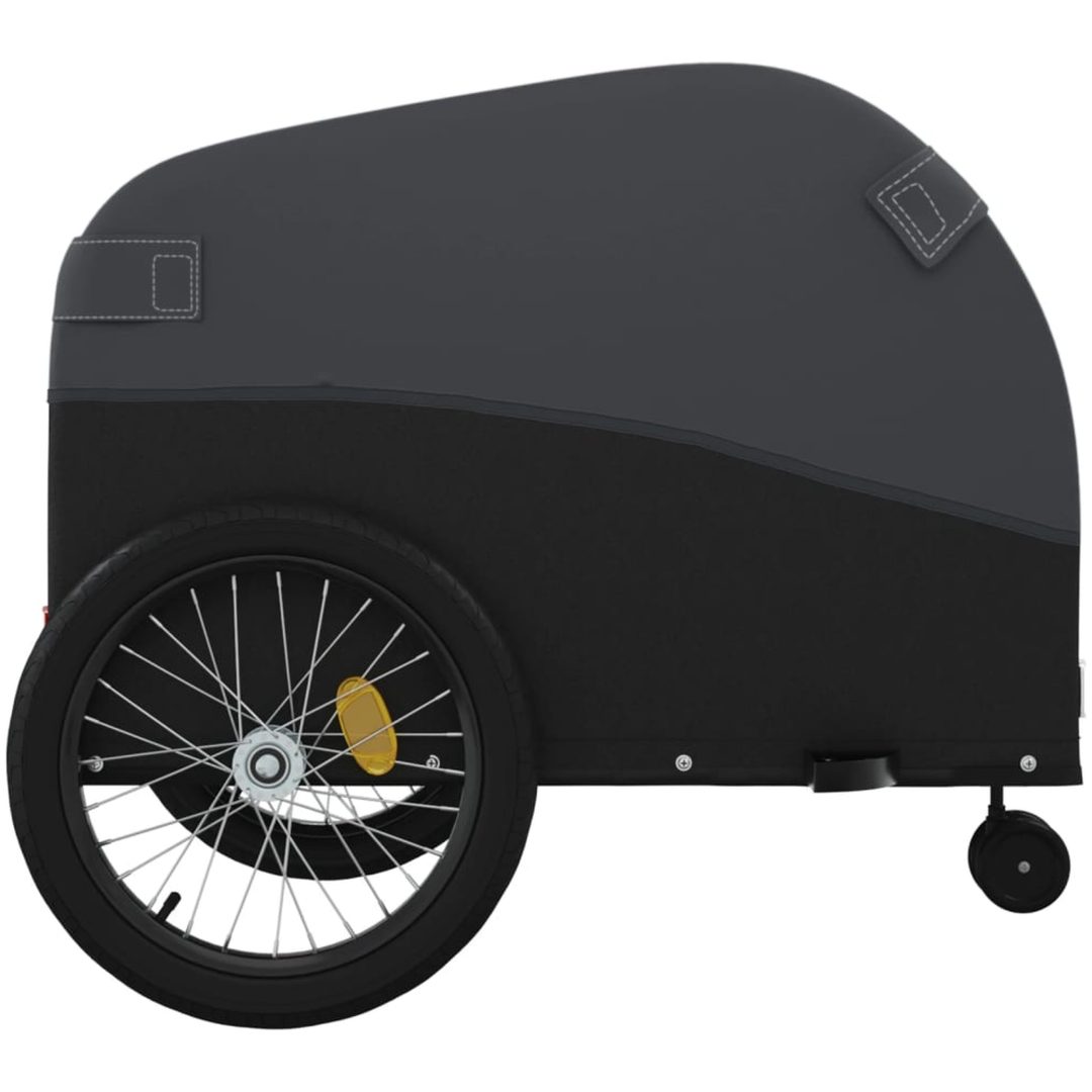 Cykelvagn svart 45 kg järn vidaXL 63 x 126 x 63 cm – bild 7