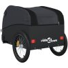 Cykelvagn svart 45 kg järn vidaXL 63 x 126 x 63 cm – miniatyr 8