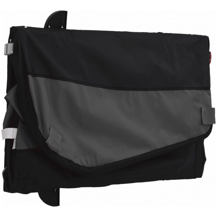 Cykelvagn svart 45 kg järn vidaXL 63 x 126 x 63 cm – bild 9