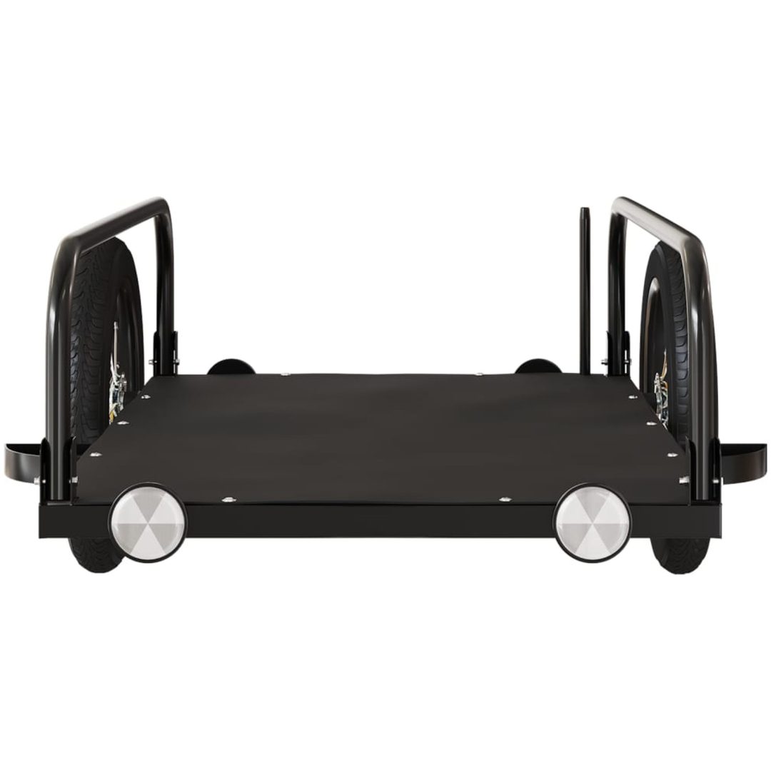 Cykelvagn svart järn vidaXL 122 x 53 x 31 cm – bild 5