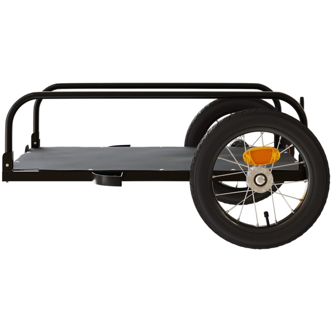 Cykelvagn svart järn vidaXL 122 x 53 x 31 cm – bild 6