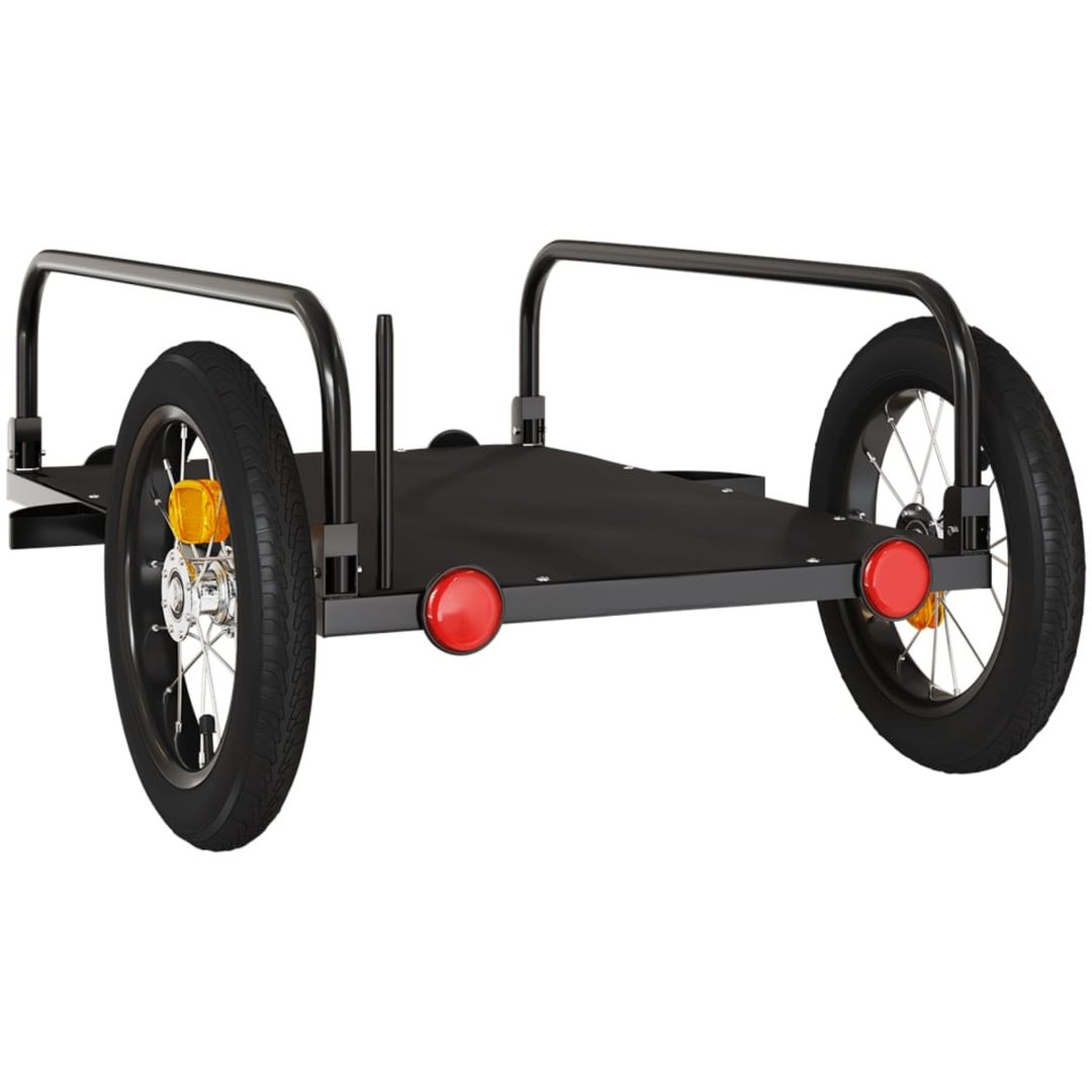 Cykelvagn svart järn vidaXL 122 x 53 x 31 cm – bild 7