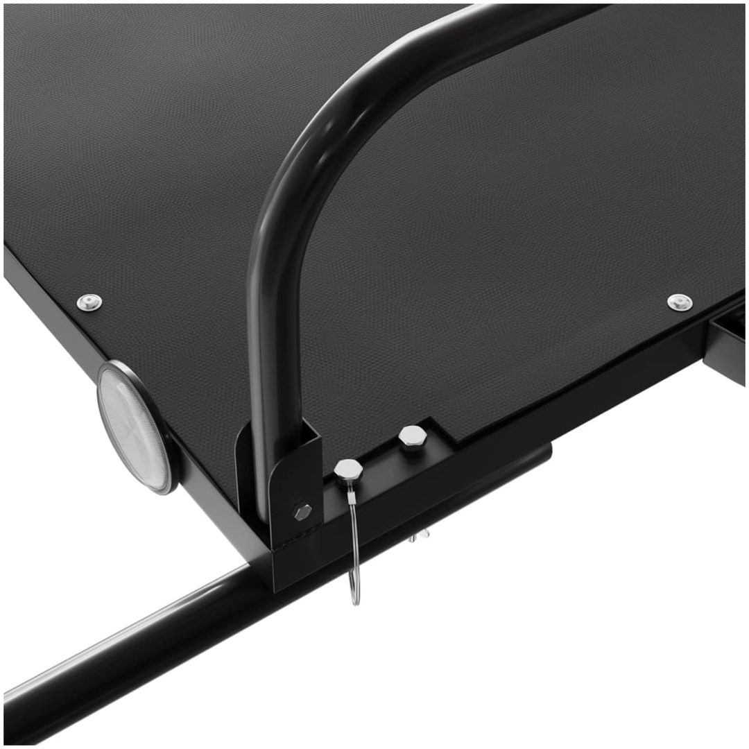 Cykelvagn svart järn vidaXL 122 x 53 x 31 cm – bild 8