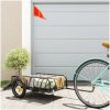 Cykelvagn svart järn vidaXL 122 x 53 x 31 cm – miniatyr 1