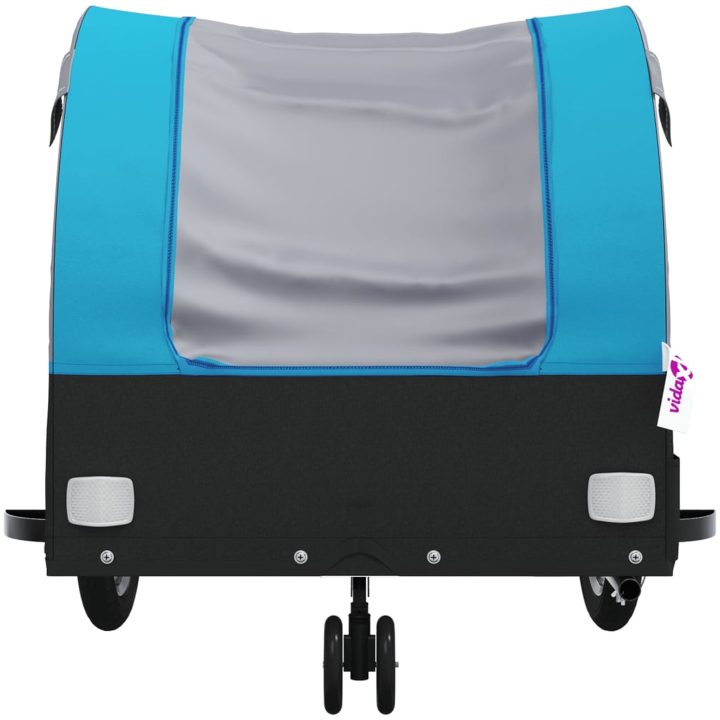 Cykelvagn svart och blå 30 kg järn vidaXL 52 x 123 x 53 cm – bild 6