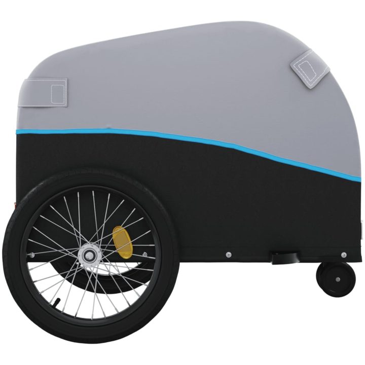 Cykelvagn svart och blå 30 kg järn vidaXL 52 x 123 x 53 cm – bild 7