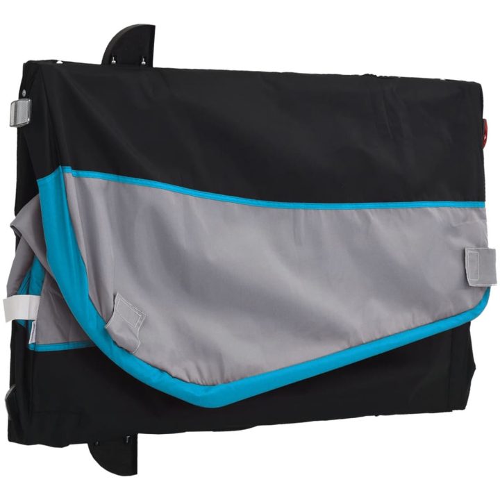 Cykelvagn svart och blå 30 kg järn vidaXL 52 x 123 x 53 cm – bild 9