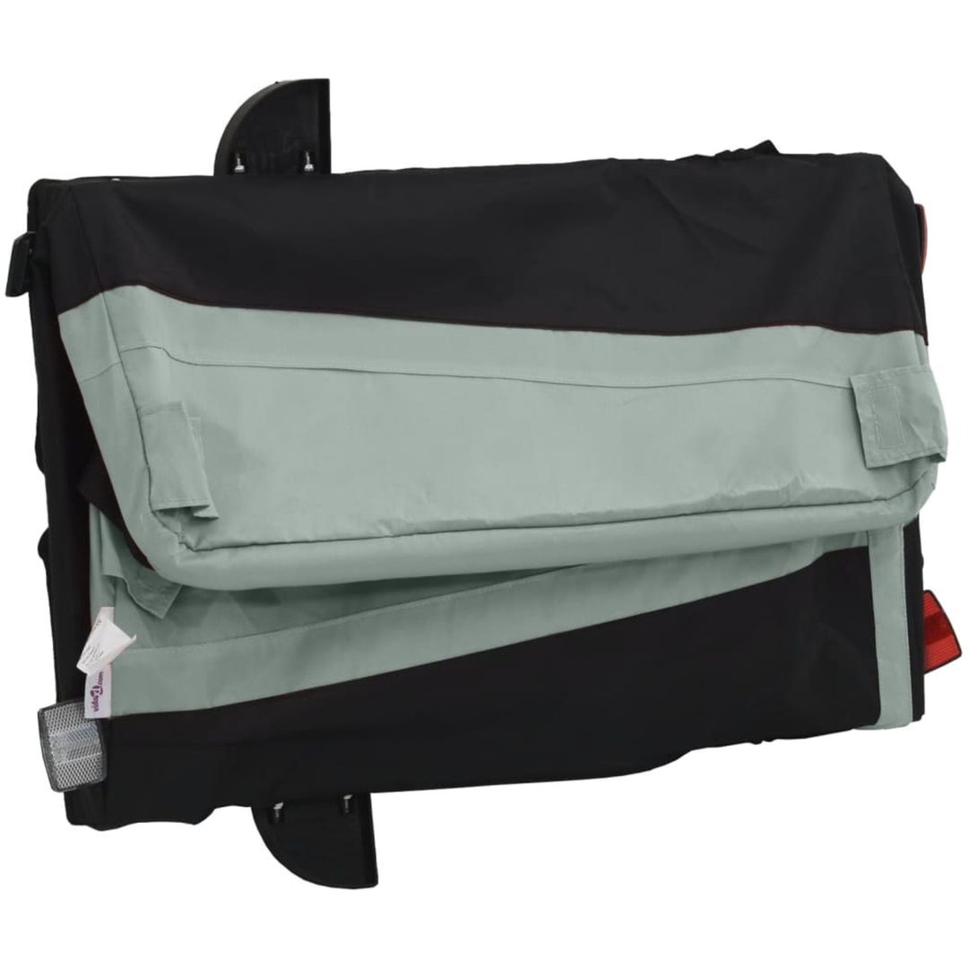 Cykelvagn svart och grå 30 kg järn vidaXL 122 x 52.5 x 42.5 cm – bild 9
